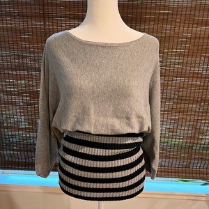 Ladies Cyrus ribbed waist sweater size S/M/8. Grey and black. Great shape.